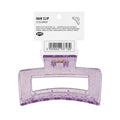 Eklips Rectangular Glitter Claw Clip in Purple, 1 pc