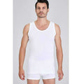 Kom Henry Men's Cotton Undershirt White 2-Pack - Soft Fit