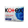 Kotex Ultra Night Sanitary Pads for Heavy Flow 7 Count