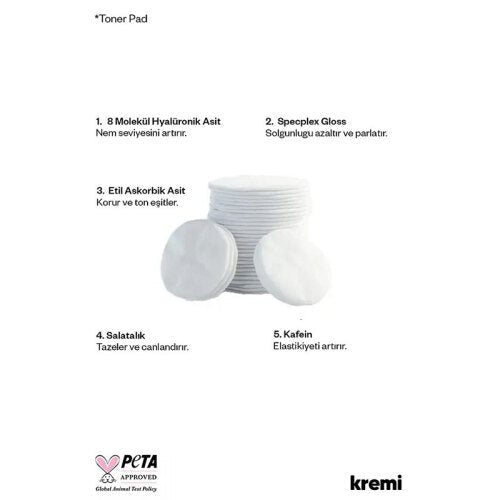 Kremi Toner Pad Exfoliating & Hydrating Treatment 60 Pads