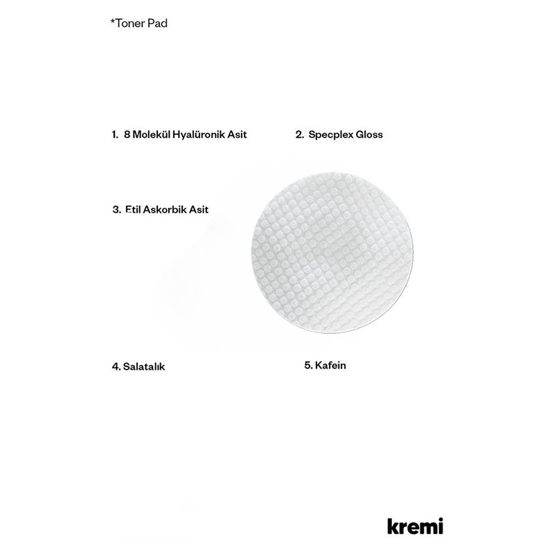 Kremi Toner Pad Exfoliating & Hydrating Treatment 60 Pads