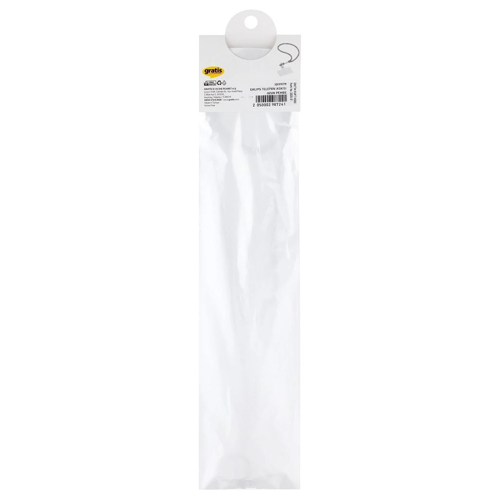 Eklips Long Pink Phone Strap for Hands-Free Convenience