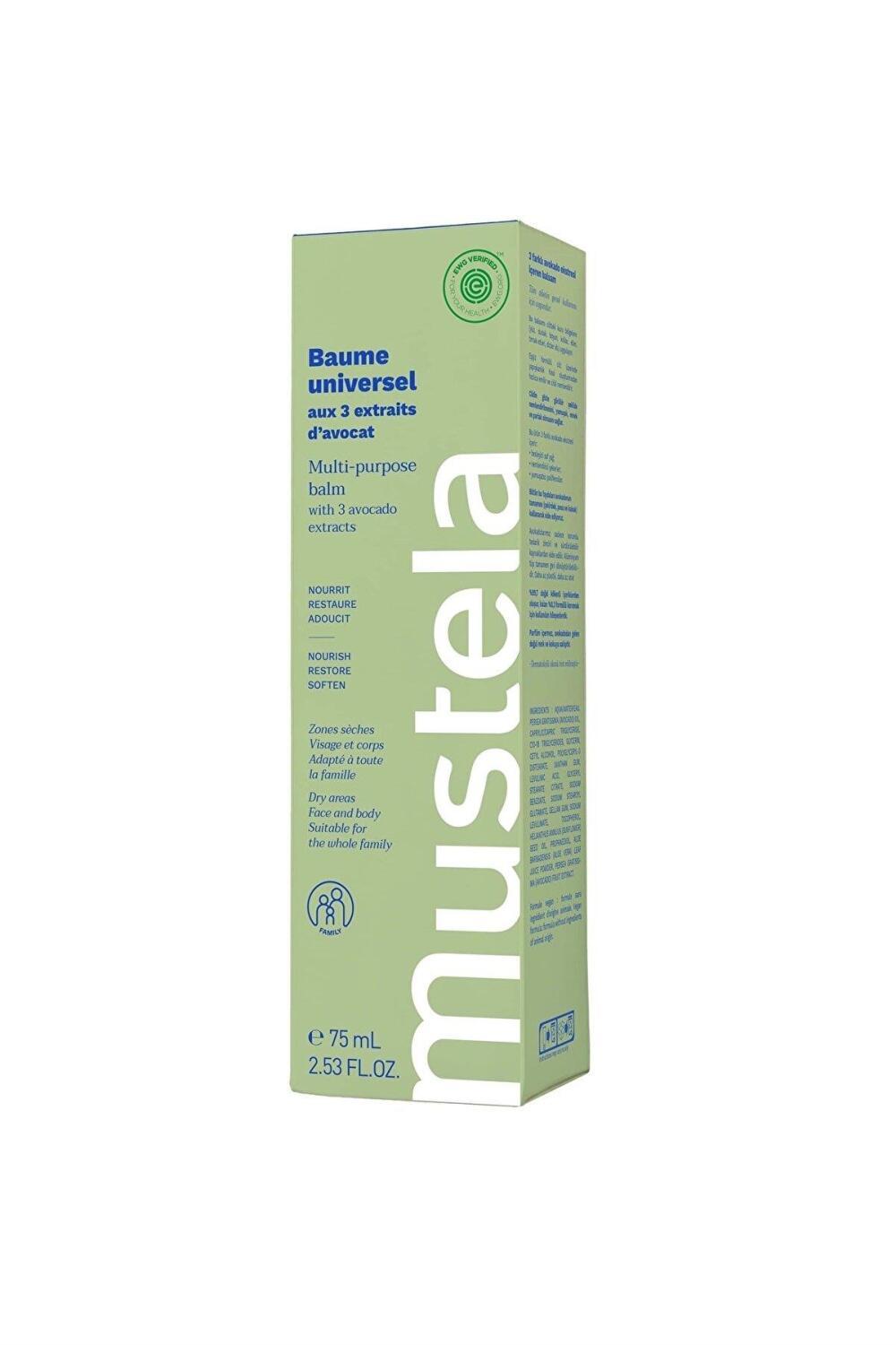 Mustela Organic Avocado Balm - Natural, Vegan, Fragrance-Free Skincare for Newborns & Family - 2.54 fl oz
