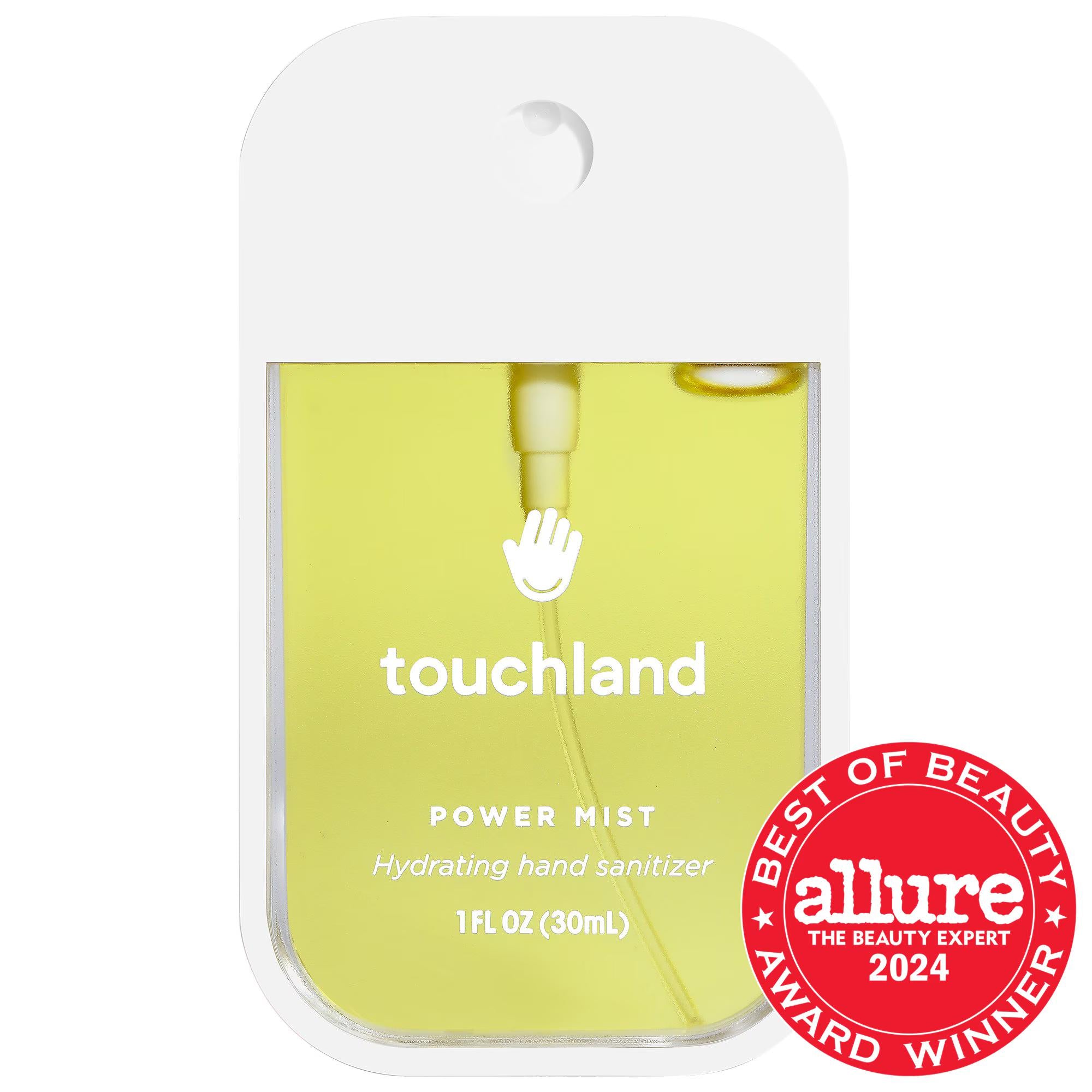 Power Mist Hydrating Hand Sanitizer Spray - 70% Alcohol, Non-Greasy, Vegan, and Cruelty-Free