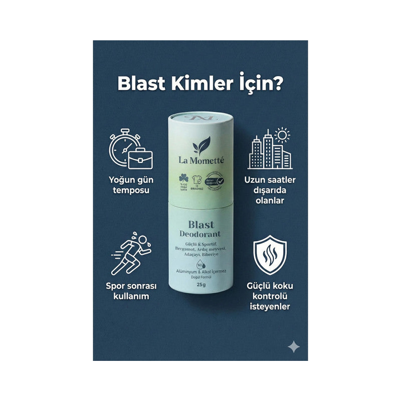 La Momette Blast Stick Natural Deodorant Fresh Scent 25g