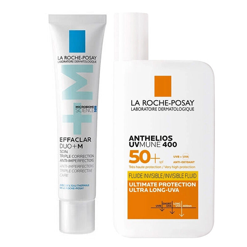 La Roche-Posay Effaclar Duo+ M & Anthelios SPF50+ Care Set