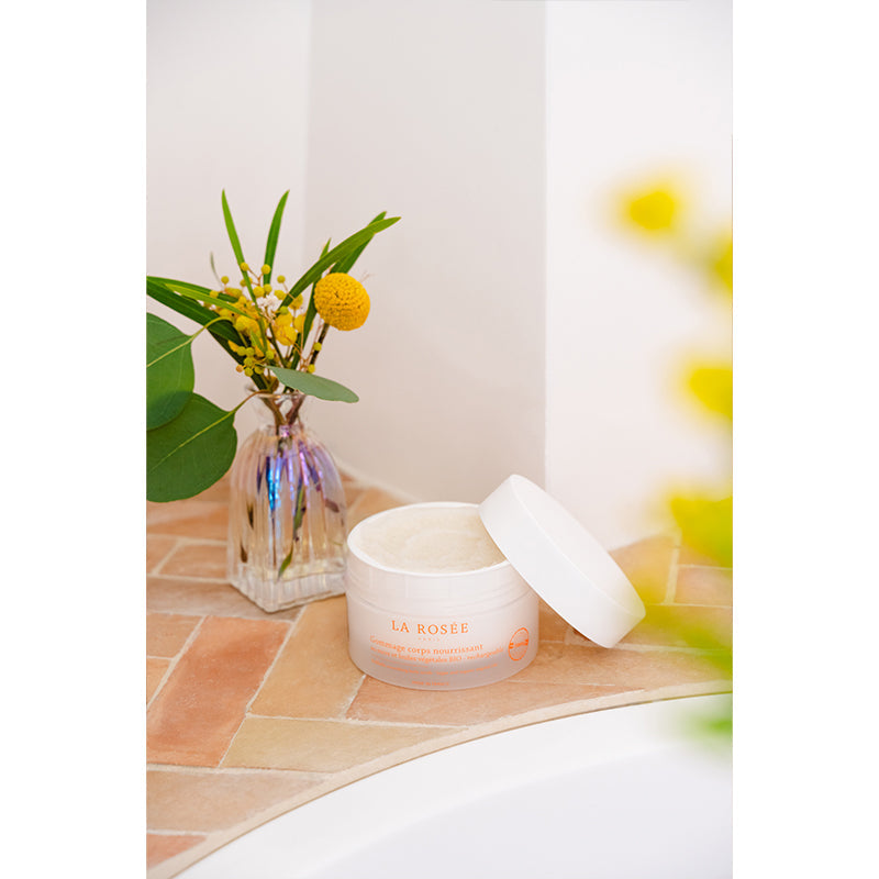 La Rosee Paris Nourishing Sugar Body Scrub with Organic Oils 200g