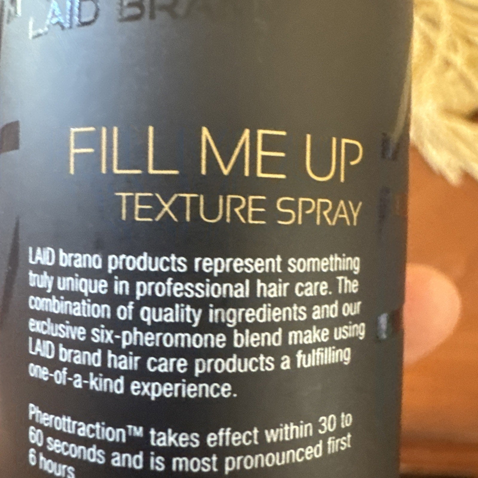 Laid Brand Fill Me Up Hair Texture Spray 5.4 oz (Cap Missing)