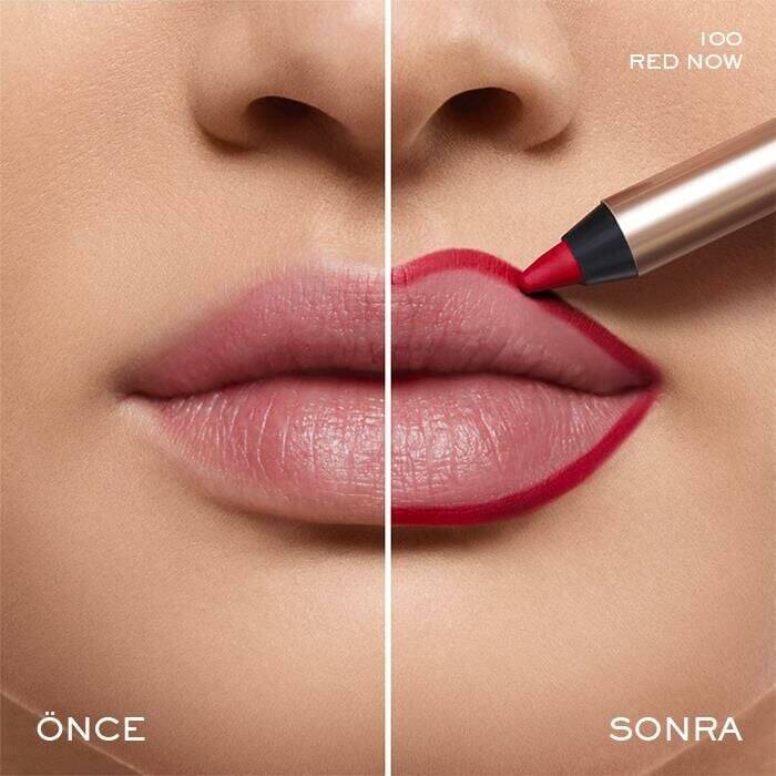 Lancome Idole Lip Liner 100 Red Now Waterproof Creamy Matte