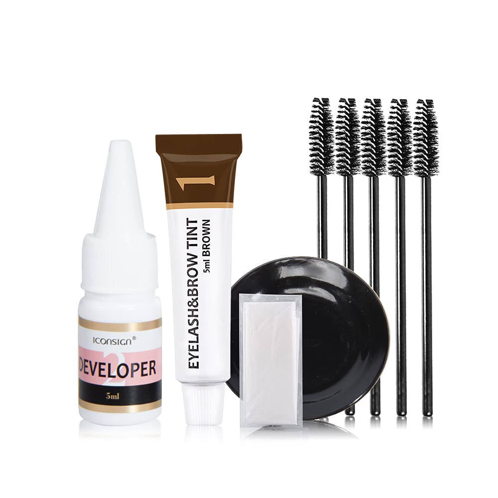 Lash & Brow Tint Kit, Professional Semi-Permanent 2-IN-1