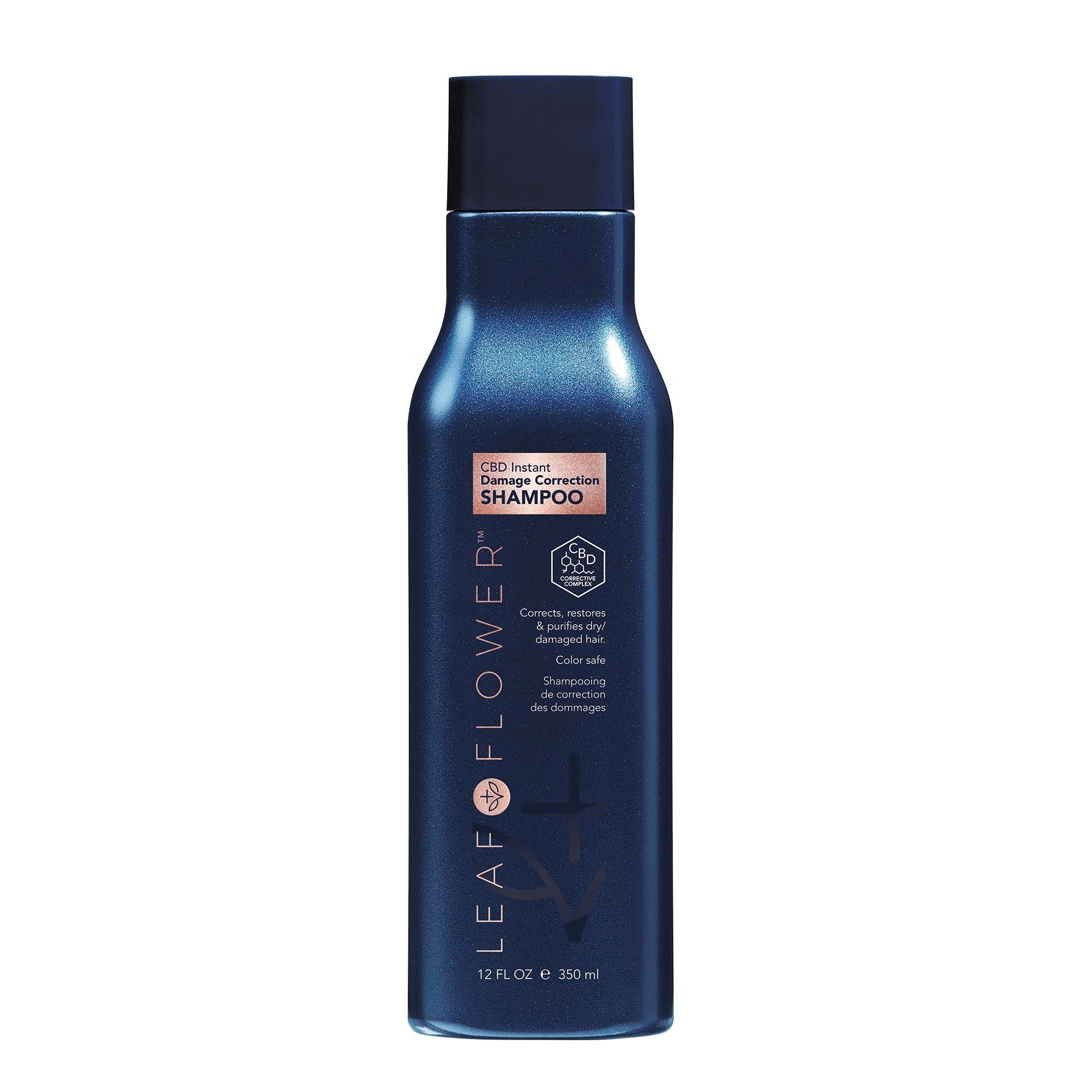 Leaf & Flower CBD Instant Damage Correction Shampoo, 12 oz