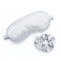 Lemon Lavender Five More Minutes Satin Sleep Eye Mask & Scrunchies Set - Lofted (Gray)