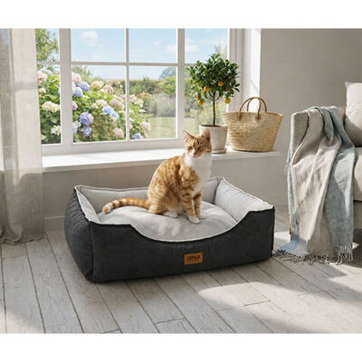 Lepus Dolce Premium Pet Bed Anthracite Large 90 x 75 cm