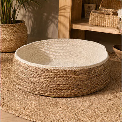Lepus Wicker Scratching Bed for Small Dogs & Cats 40x12 cm