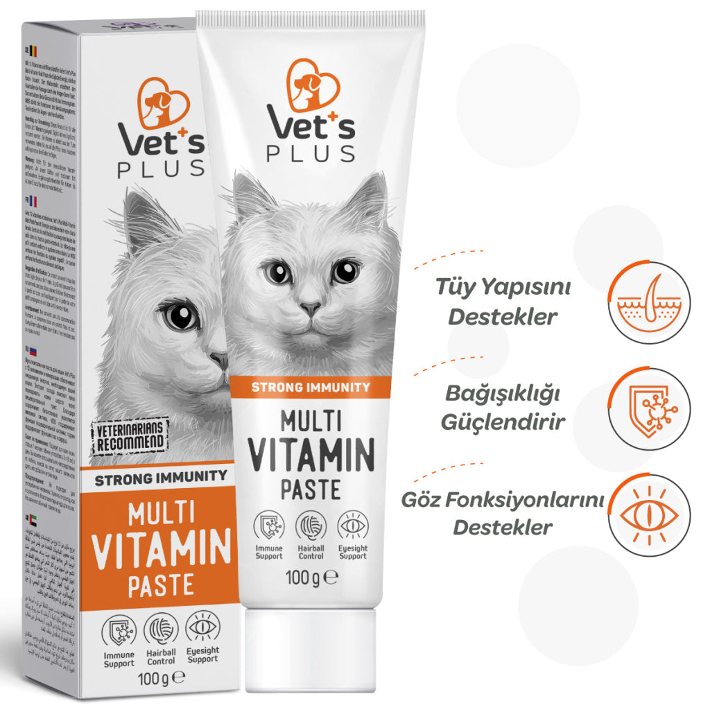 Vet's Plus Multi-Vitamin & Taurine Malt Cat Paste 100g