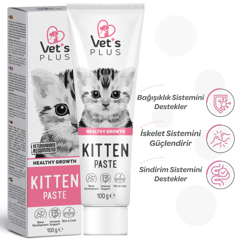 Vet's Plus Kitten & Pregnant Cat Multivitamin Malt Paste 100g