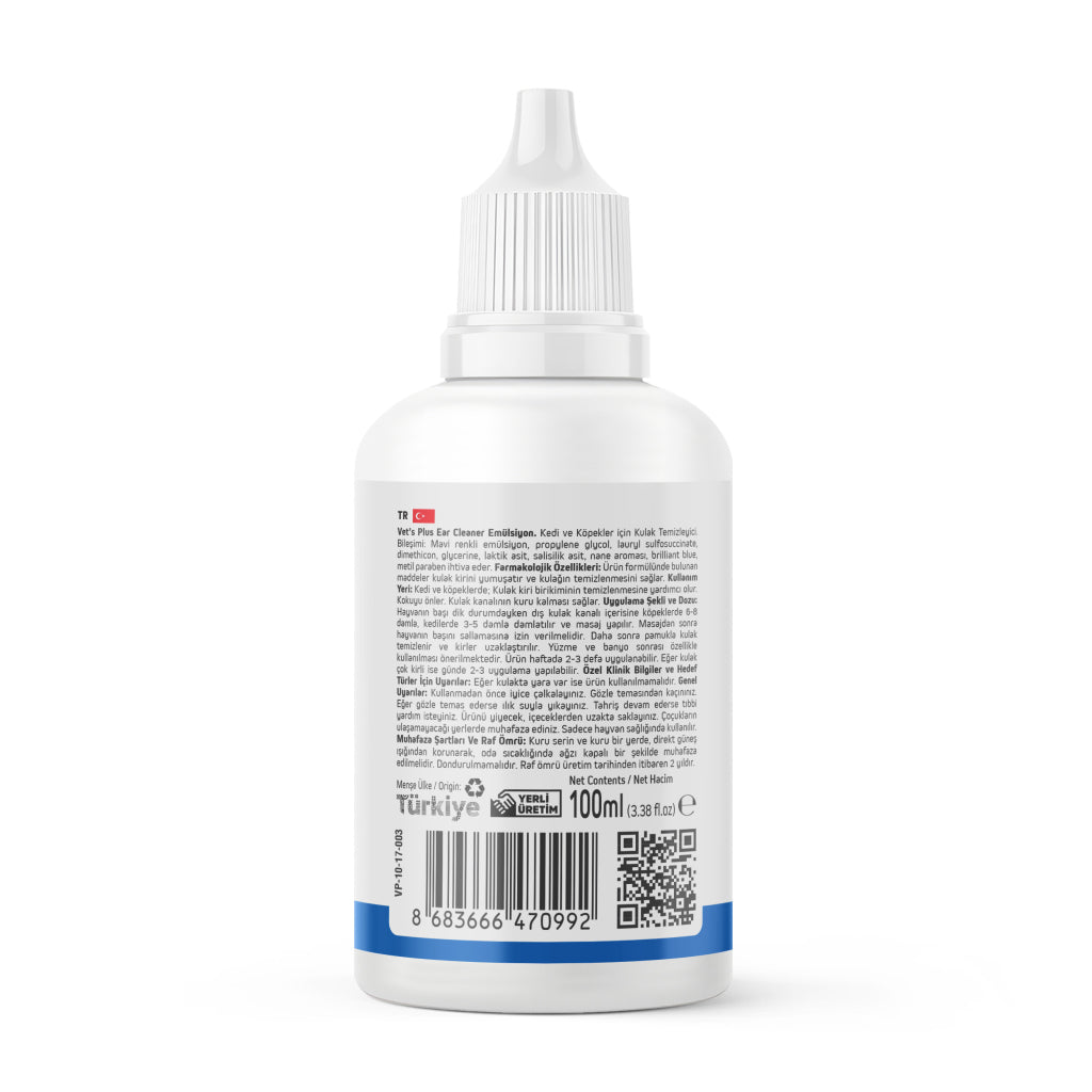 Vet's Plus Pet Ear Cleaning Solution for Odor Control 100ml