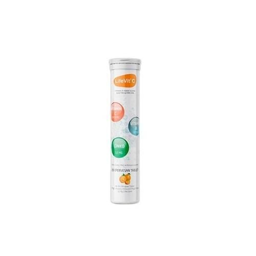 Asko Ilac Lifevit C Vitamin C D and Zinc Supplement 20 Tablets