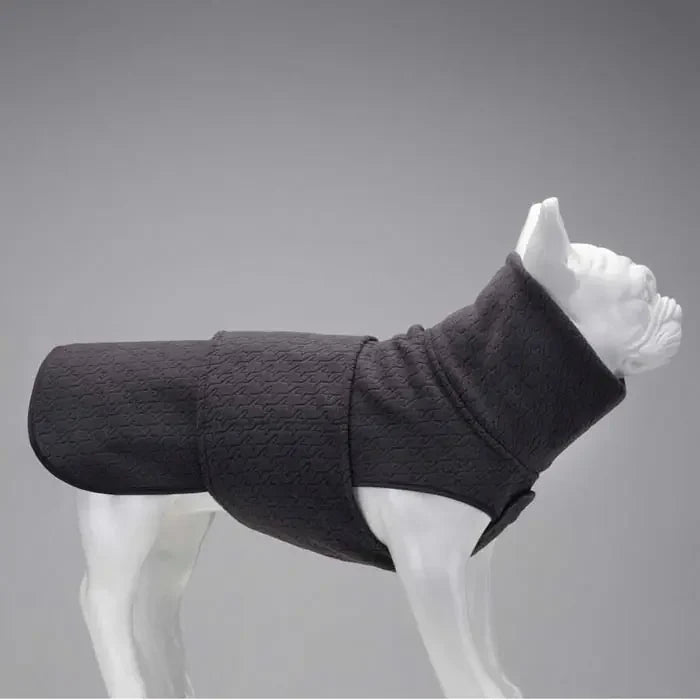 Lindo Ashen Grey Dog Sweater with Harness Access