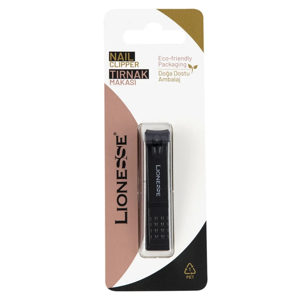 Lionesse Small Black Nail Clipper for Precise Trimming
