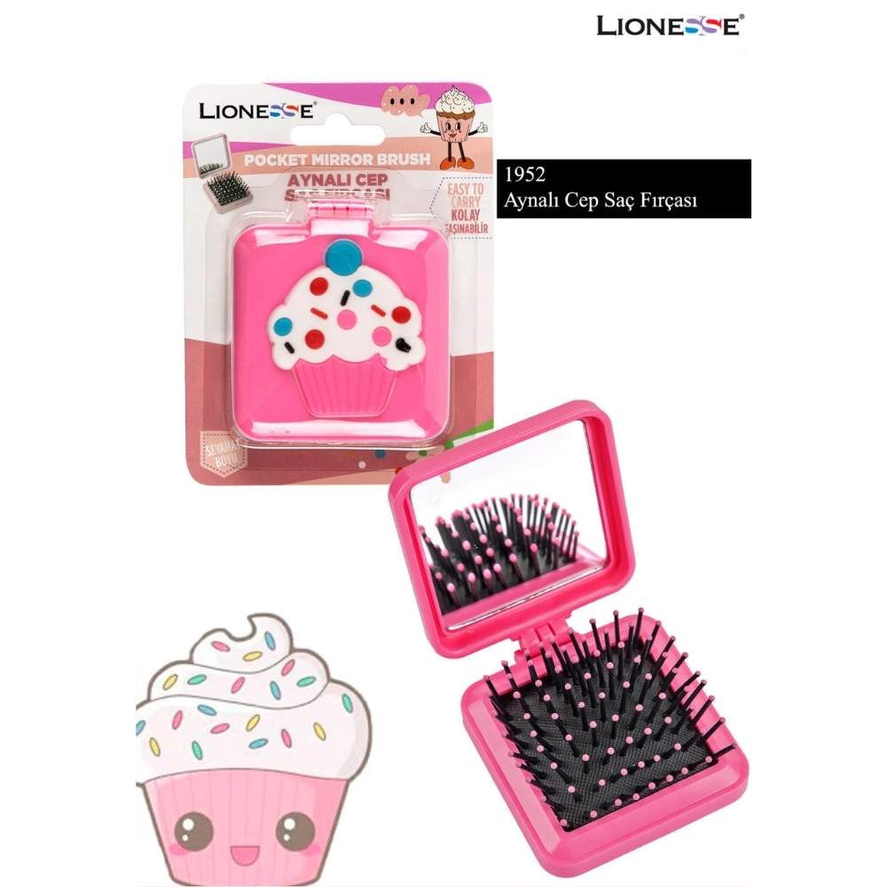 Lionesse Cupcake 1952 Hair Brush for Gentle Detangling