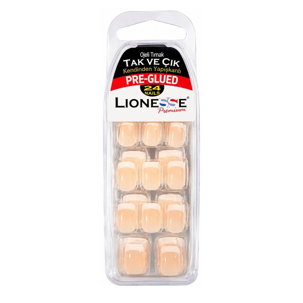 Lionesse False Nails 4420 for a Natural Manicure Look