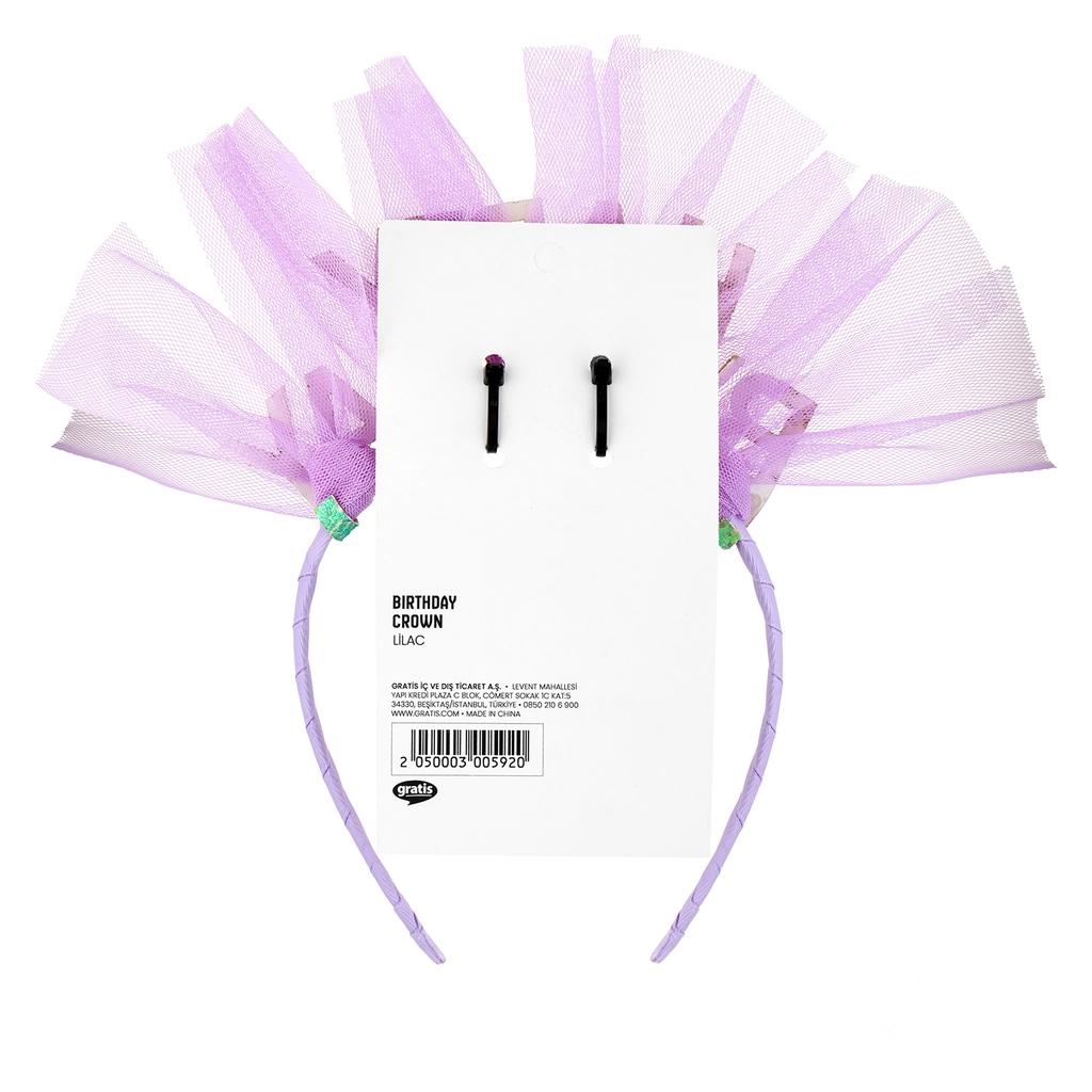 Eklips Happy Birthday Crown Lilac Party Accessory 1 pc