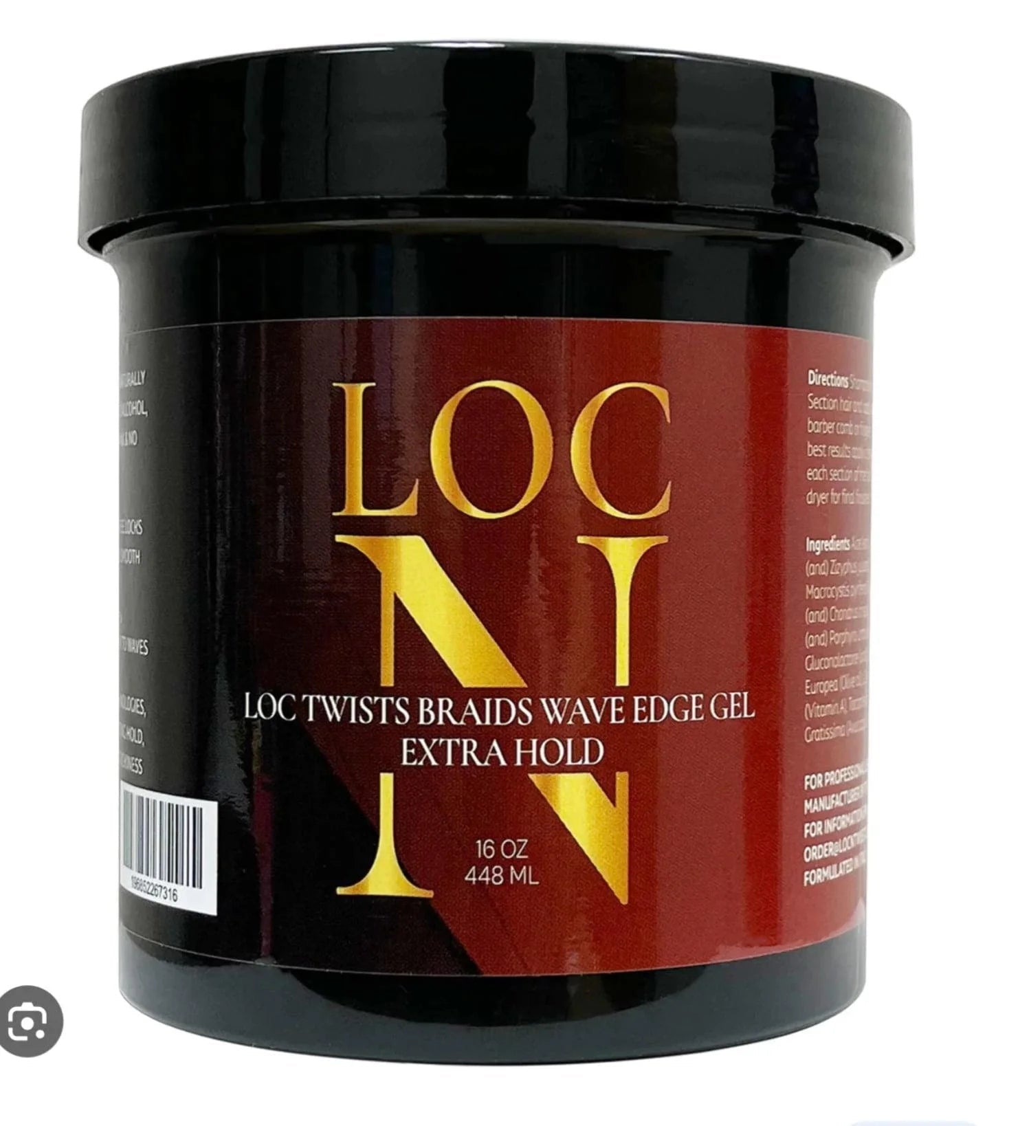 Loc'N Twists & Braids Wave Edge Gel 8 oz Edge Control