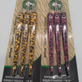 Looks Dreadlock Crochet Hook Set of 3, Single/Double/Triple, Animal Print Handle