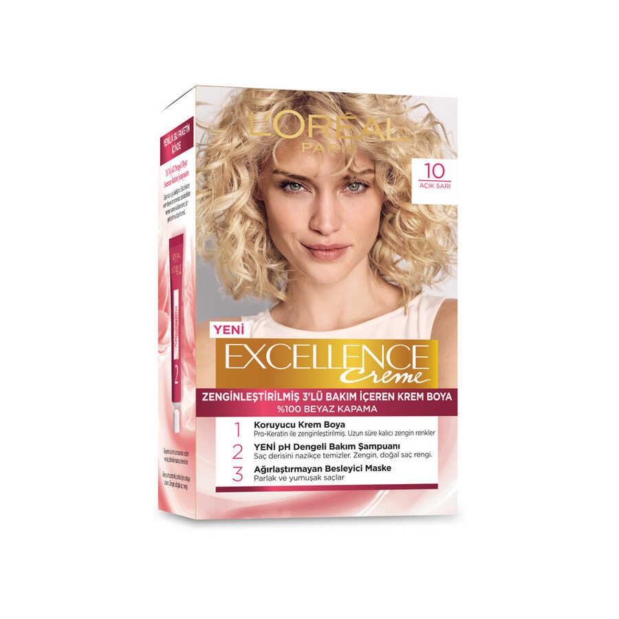 L'Oreal Paris Excellence Creme Hair Color 10 Light Blonde