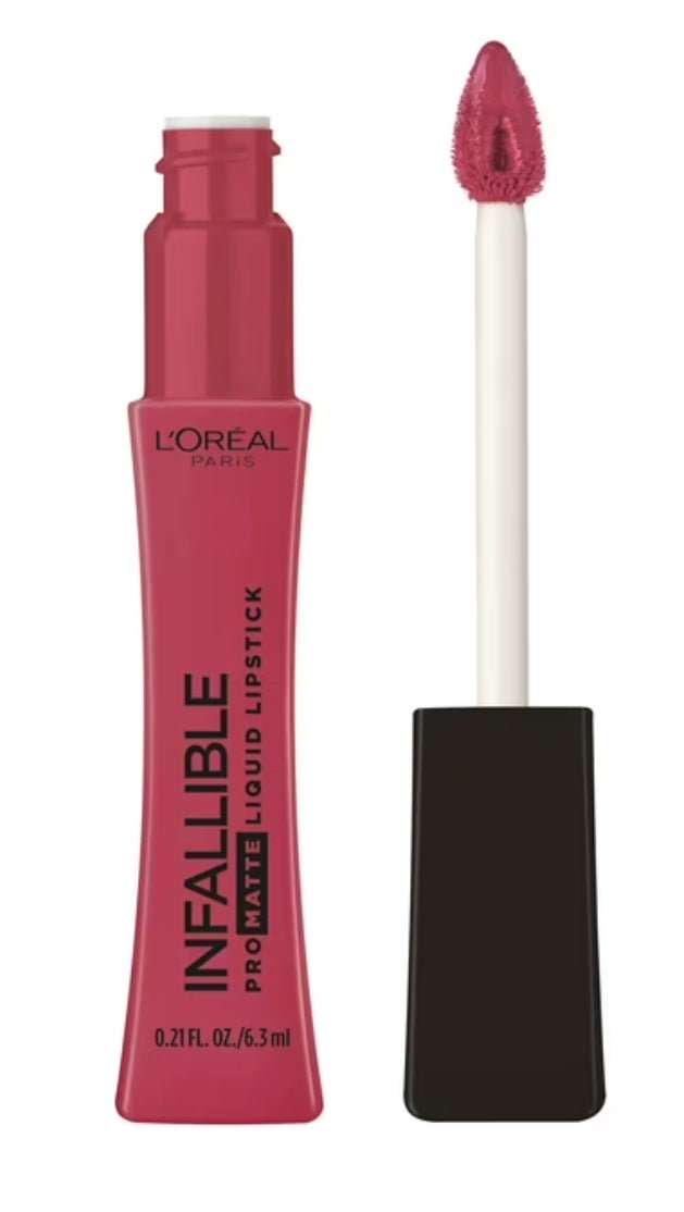 L'Oréal Paris Infallible Pro-Matte Liquid Lipstick, Raspberry Rose 0.21 oz