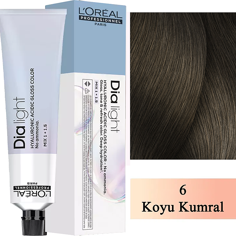 L'Oreal Professionnel Dia Light Ammonia-Free Hair Color 6 60ml
