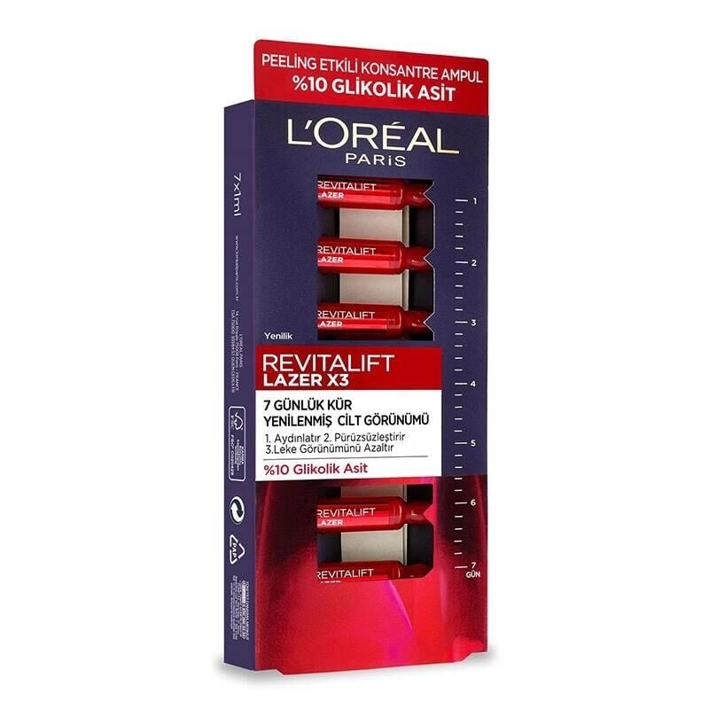 L'Oreal Paris Revitalift Laser X3 Peeling Effect Ampoules 7 x 1ml