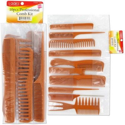LQQKS 10pcs Professional Comb Kit