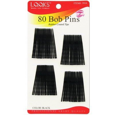 LQQKS 80 Bobby Pins Black