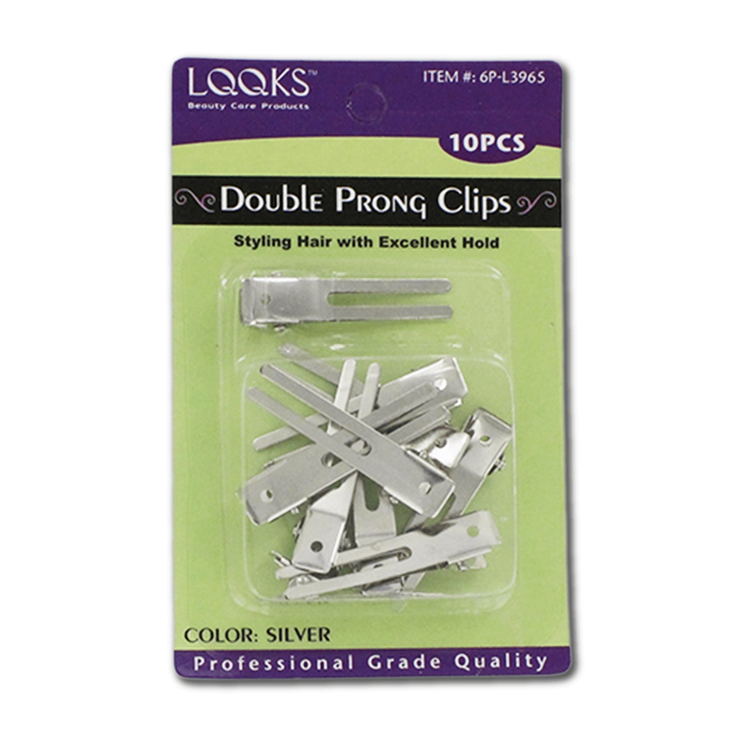 LQQKS Double Prong Clips 10 pcs