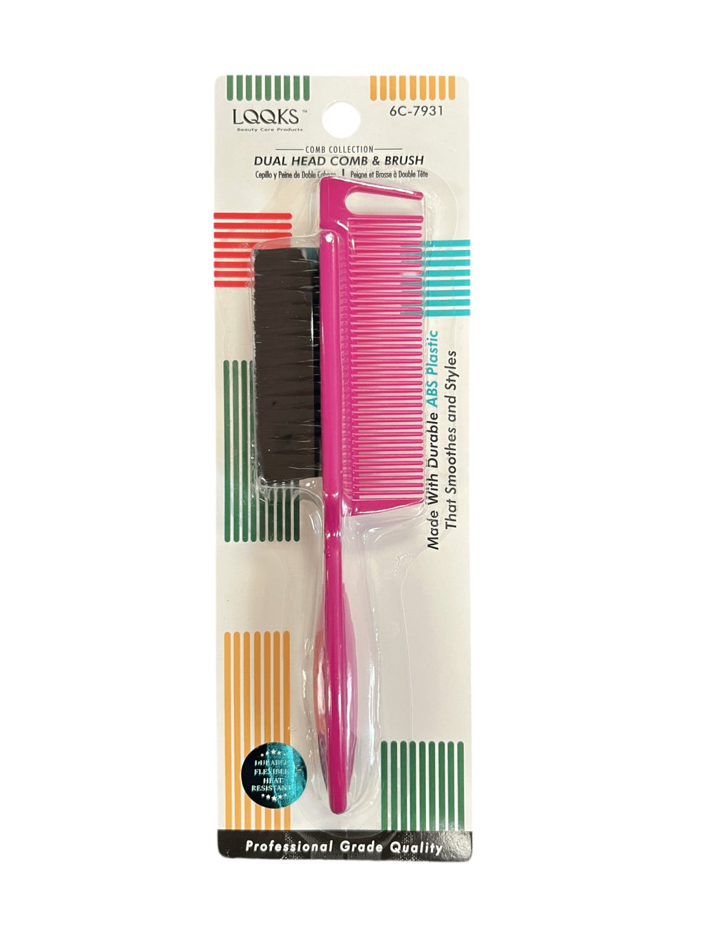 LQQKS Dual Head Comb & Brush ABS