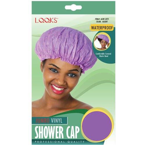 LQQKS Jumbo Vinyl Shower Cap
