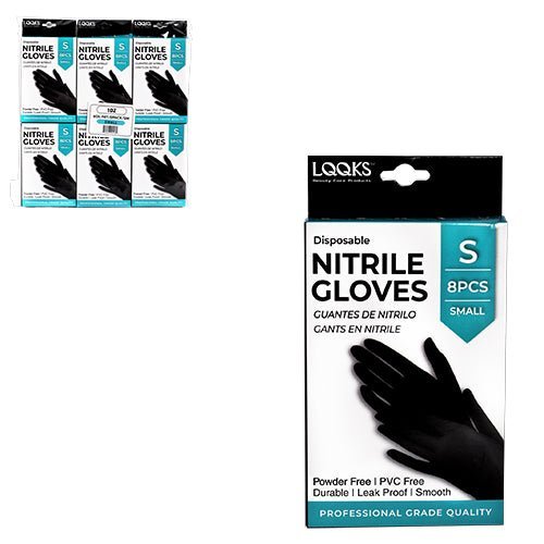 LQQKS Nitrile Glove, 8 pc/Pk, Medium