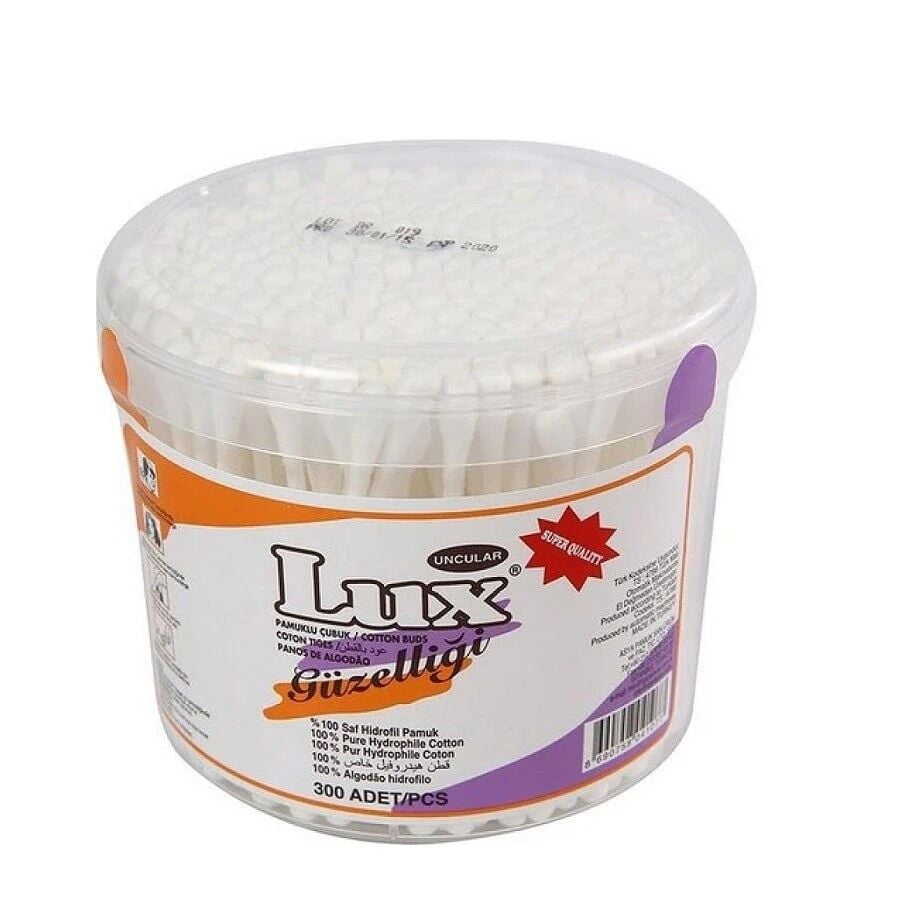 Lux Pamuk Cotton Swabs for Gentle Ear Cleaning 300 Count