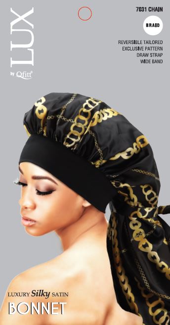 Qfitt Lux Silk Pattern Bonnet Braid, Color Butterfly
