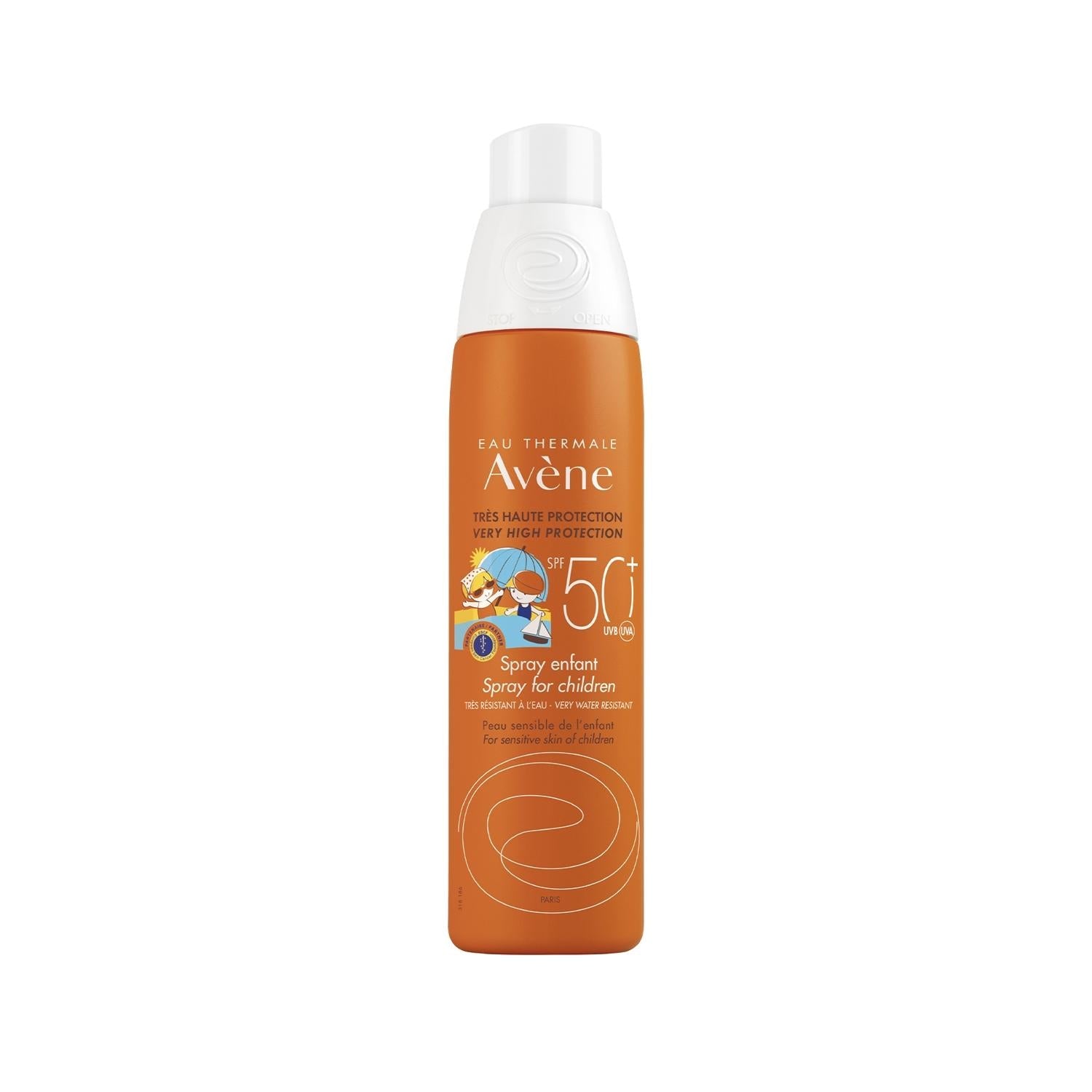 Avene Children's Sunscreen Spray SPF 50+ - Gentle, Water-Resistant Sun Protection for Kids - 6.76 fl oz