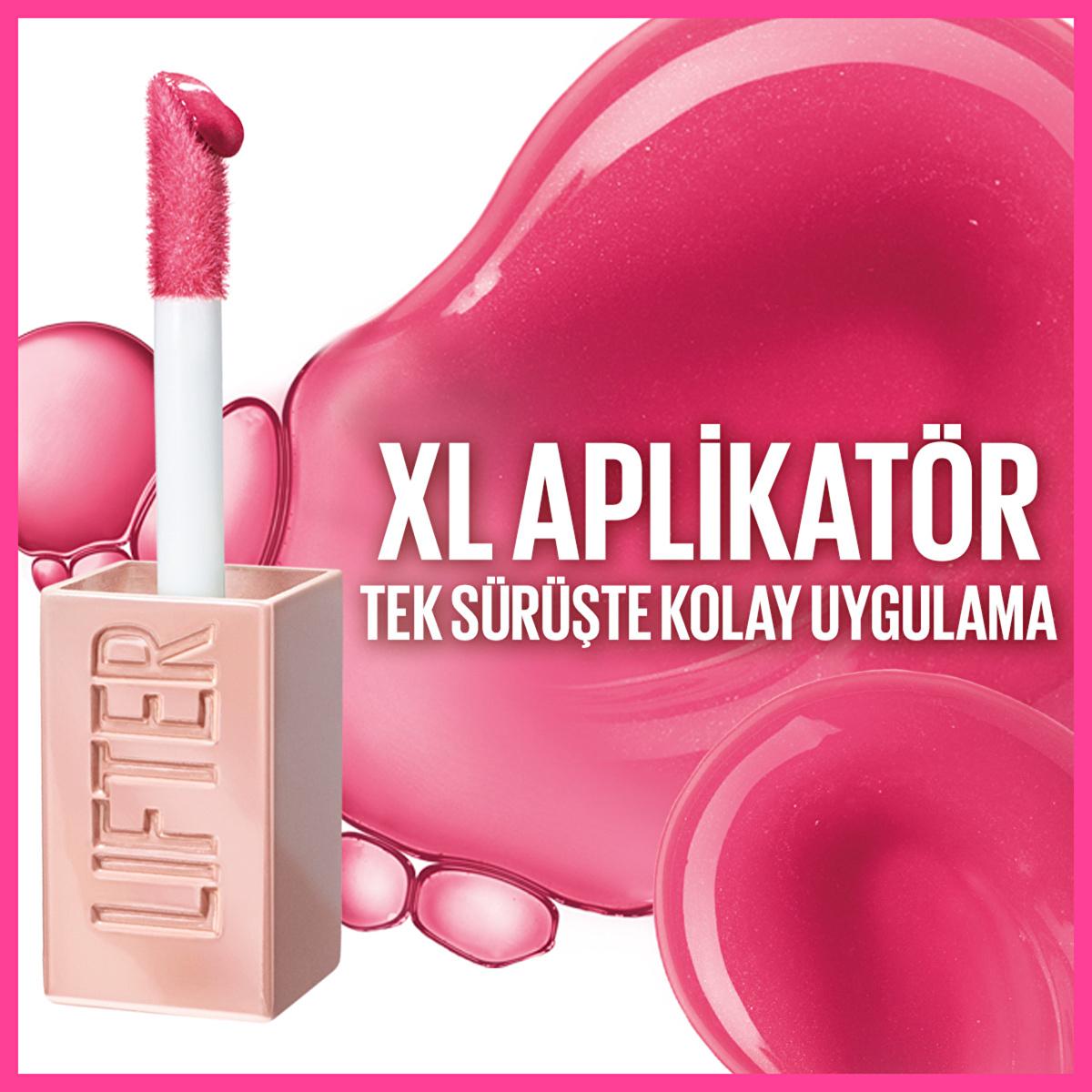 Maybelline Lifter Gloss - Moisturizing & Lifting Lip Gloss with Hyaluronic Acid, Non-Sticky Formula