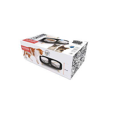 M-Pets Altitude Urban Style Elevated Pet Bowl Set 450 ml