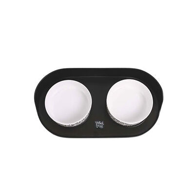 M-Pets Altitude Urban Style Elevated Pet Bowl Set 450 ml