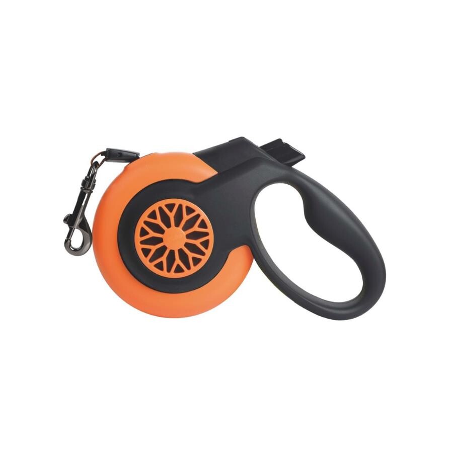 M-Pets Autobreake Smart Retractable Dog Leash Orange 5m Medium