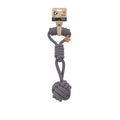 M-Pets COTO Tug Ball Braided Rope Dog Toy Grey 36cm