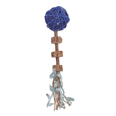 M-Pets Charmy Amulet Blue Matatabi Cat Toy with Catnip 18 cm