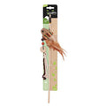 M-Pets Charmy Catnip and Sardine Wand Cat Toy Brown 17x6x3 cm