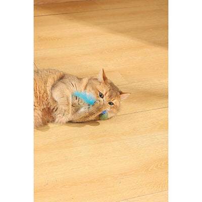 M-Pets Charmy Firefly Blue Catnip & Matatabi Cat Toy 13 cm